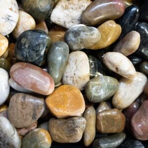 Mixed Color Beach Pebbles