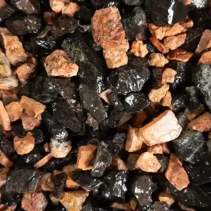 Vesuvius Black and Teak Volcanic Glass Stone