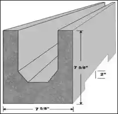 8 inch Concrete Recessed Lintels