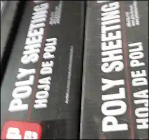 poly sheeting