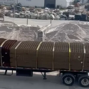 truck load of wire mesh